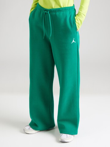 Wide Leg Pantalon Jordan en vert : devant