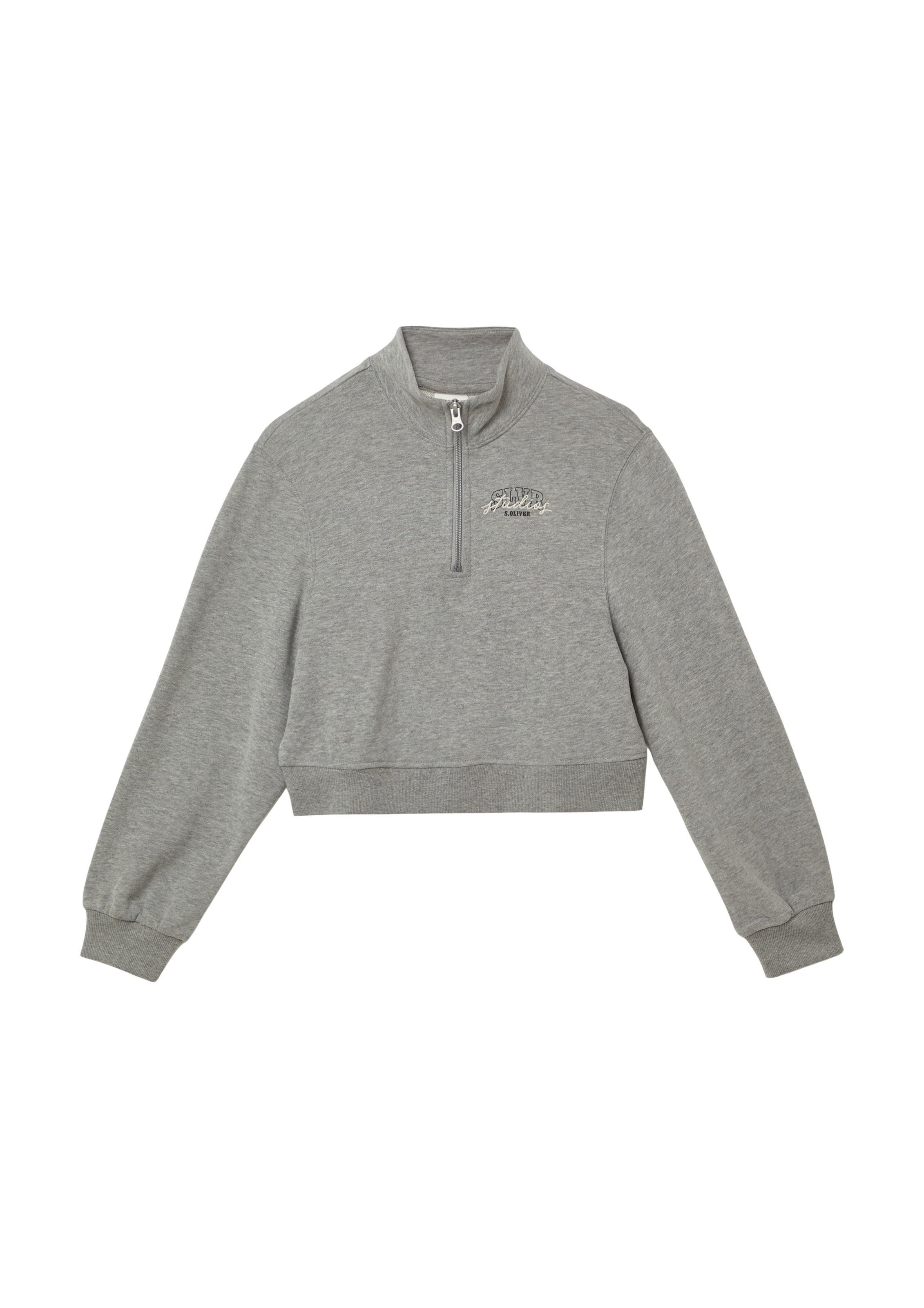s.Oliver Sweatshirt in Grau: Vorderseite