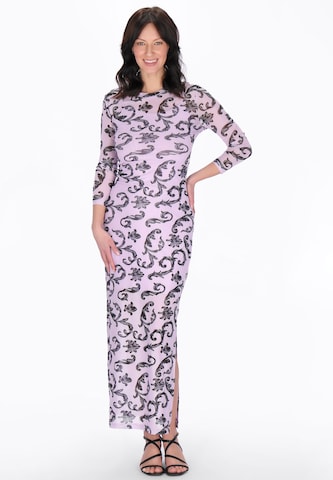 Robe Usha en rose : devant