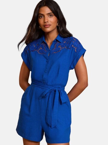 Tuta jumpsuit di love & roses in blu: frontale