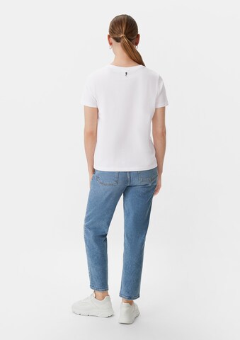 comma casual identity T-Shirt in Weiß: Rückseite