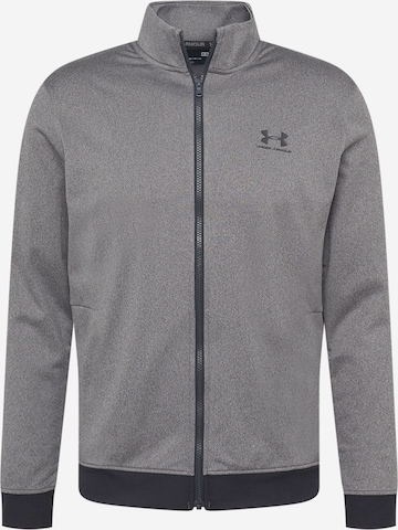 UNDER ARMOUR Sportovní bunda – šedá: přední strana