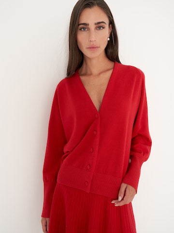 Camomilla Italia Knit cardigan 'CLARENCE' in Red: front