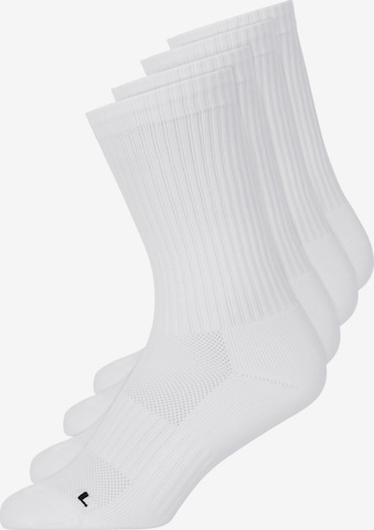SNOCKS Athletic Socks in White: front