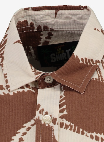 Key Largo Regular Fit Shirt 'MSH SPARX' in Beige