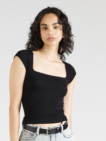 juoda BDG Urban Outfitters Marškinėliai 'ORLA': priekis