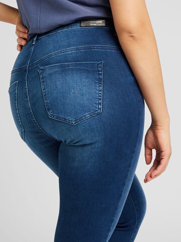 ONLY Carmakoma Skinny Jeans 'FOREVER HIGH' in Blue