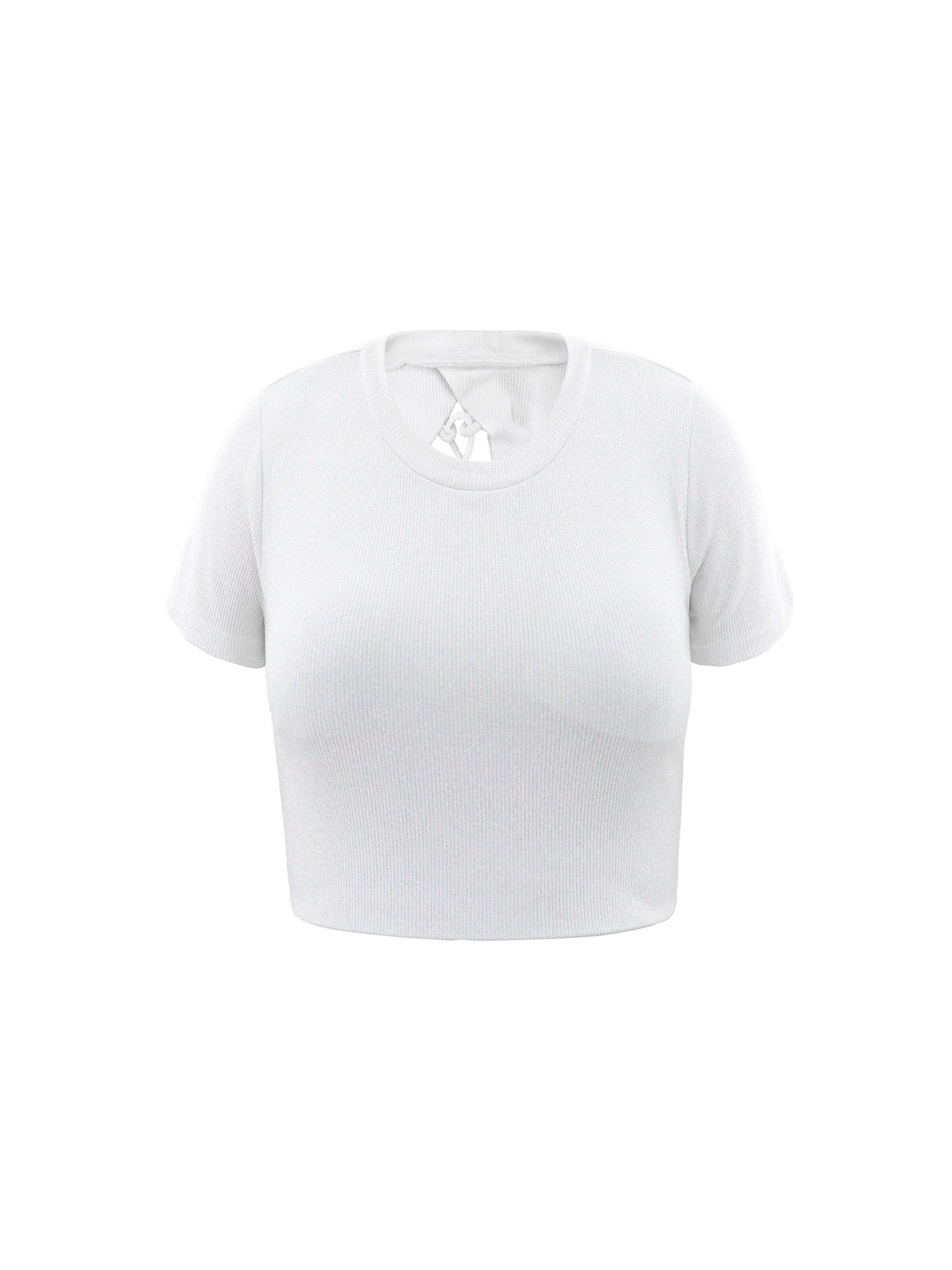 AIKI KEYLOOK Shirt 'Wait For U' in White: front