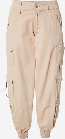 River Island Tapered Cargo trousers in Beige: front