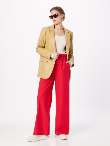 Wide leg Pantaloni di minimum in rosso