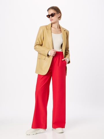 Wide Leg Pantalon minimum en rouge