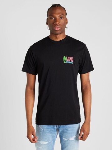 VANS T-shirt 'PALM LINES' i svart: framsida