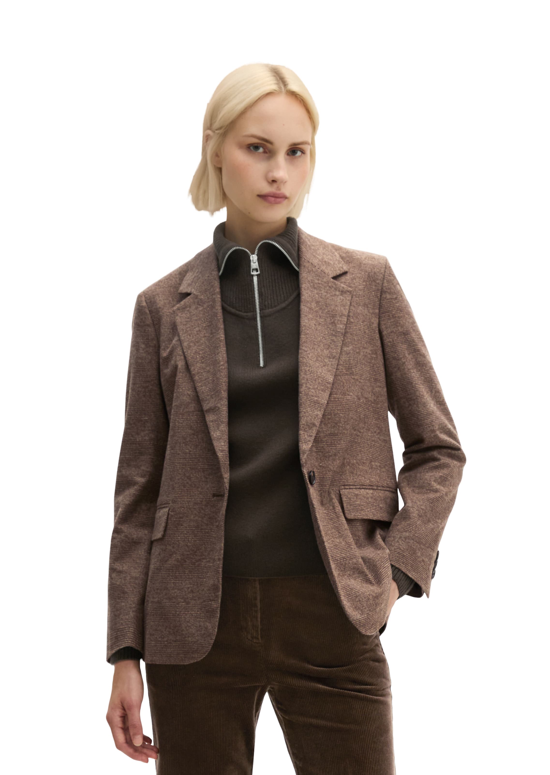Marc O'Polo Blazers in Bruin: voorkant