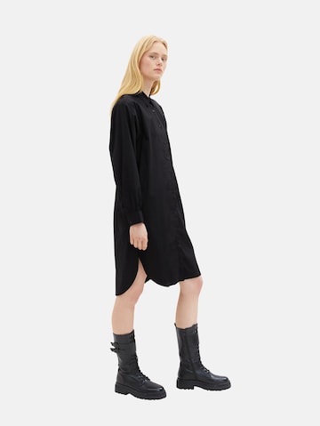 TOM TAILOR DENIM - Vestido camisero en negro