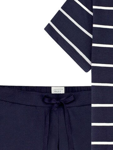 SCHIESSER Pyjama 'Mix & Relax' in Blauw