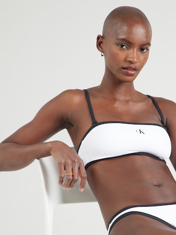 Fascia Top per bikini di Calvin Klein Swimwear in bianco
