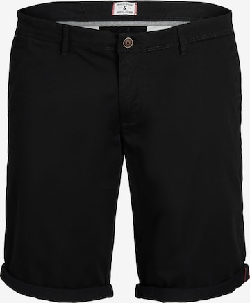 Jack & Jones Plus - Pantalón chino 'Bowie' en negro: frente