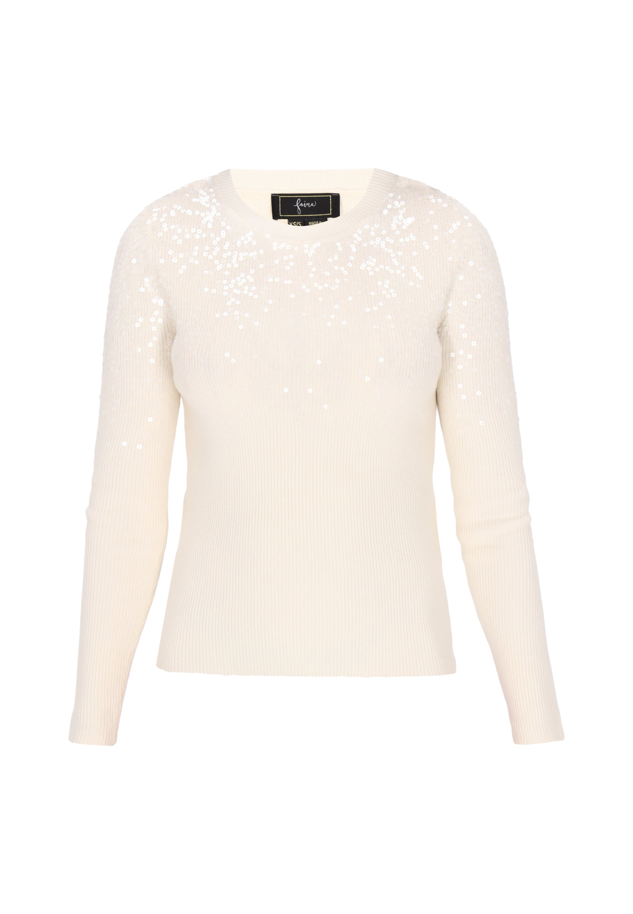 faina Sweater in White: front