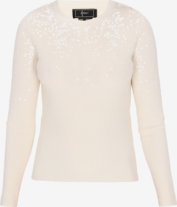 faina Svetr – bílá: přední strana