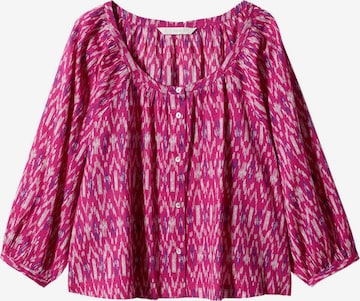 MANGO Blouse 'Blush' in Roze: voorkant