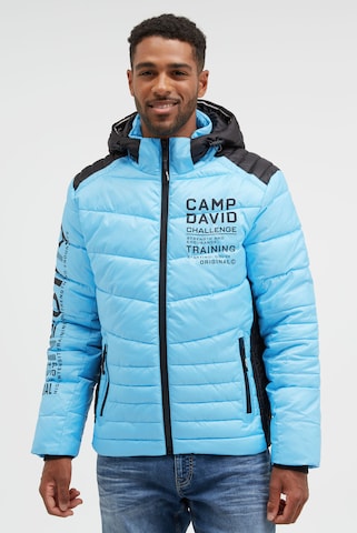 CAMP DAVID Winter Jacket in Blue: front
