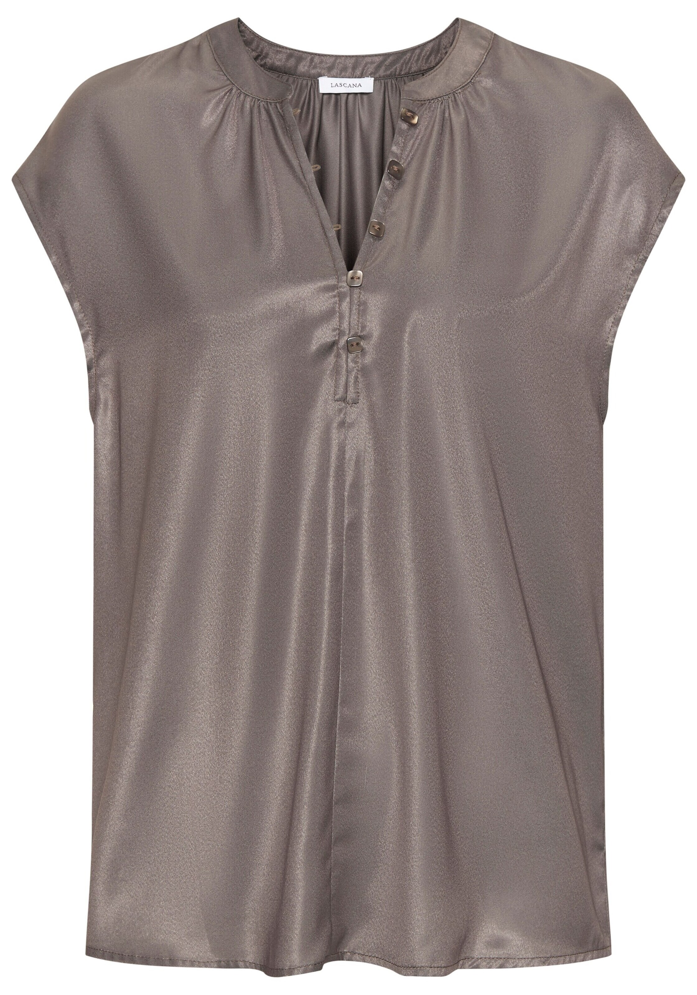 LASCANA Bluza | siva barva: sprednja stran