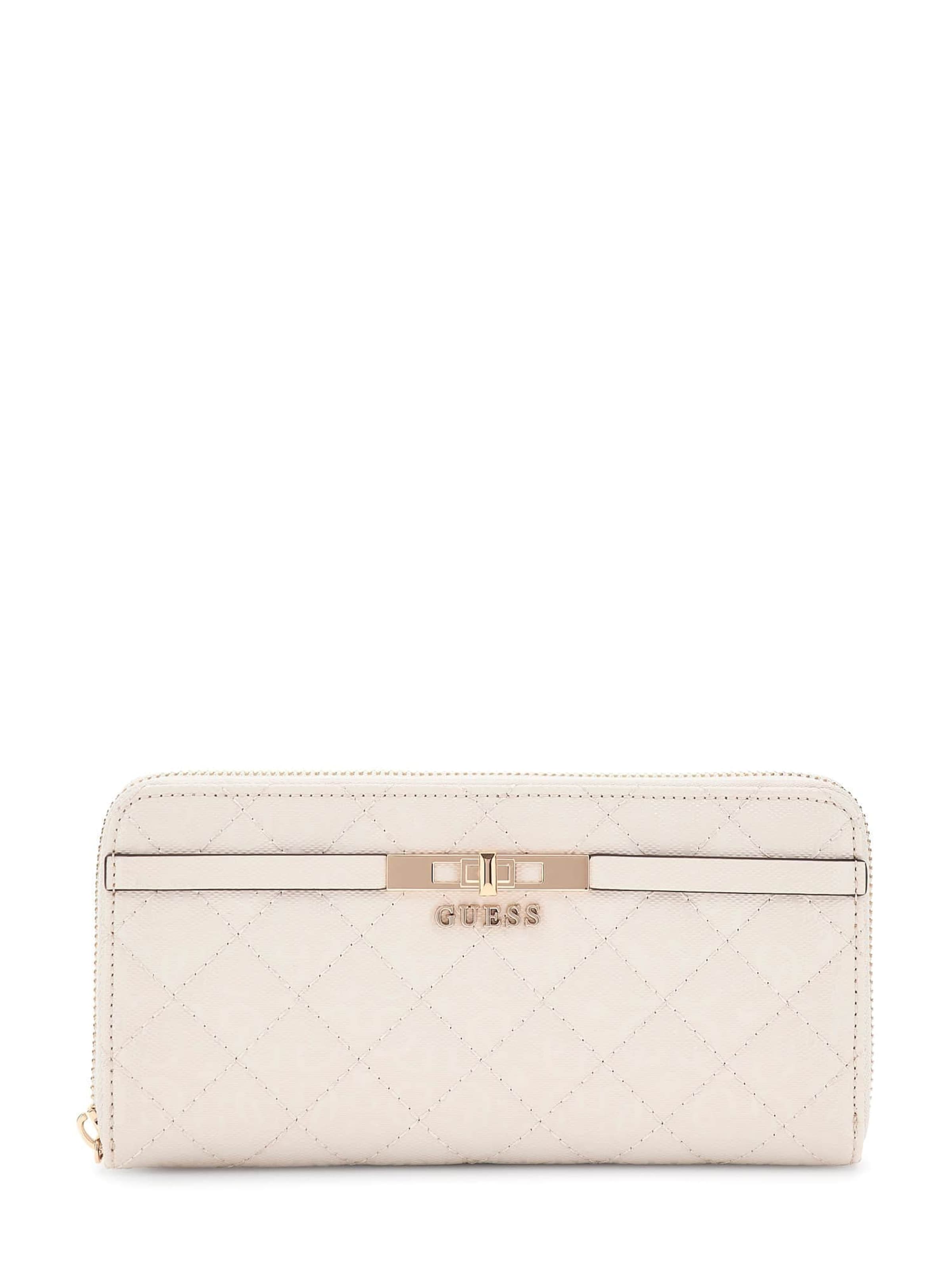 GUESS Wallet 'Idra' in White: front