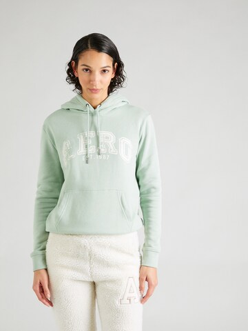 AÉROPOSTALE Sweatshirt in Groen: voorkant