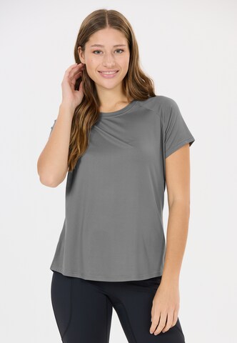 Athlecia Performance shirt 'Gaina' in Grey: front