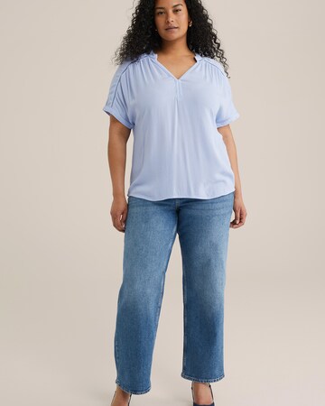 WE Fashion Blouse in Blauw