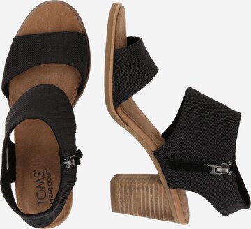 TOMS Sandale in Schwarz