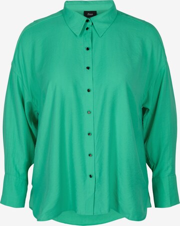 Zizzi - Blusa 'XFAHIT' em verde: frente