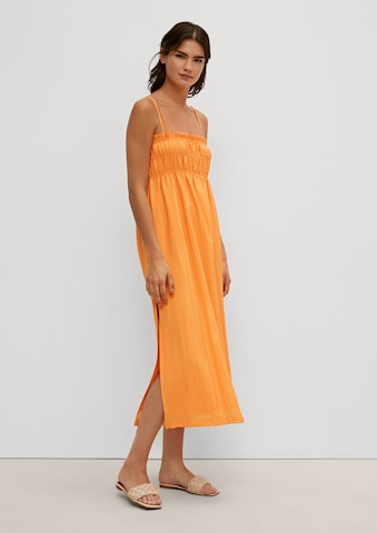 COMMA Sommerkleid in Orange: Vorderseite