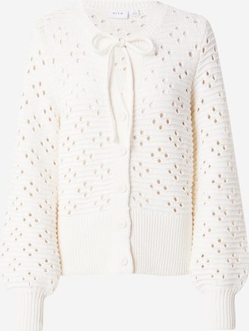 VILA Knit Cardigan 'Vibarella' in White: front