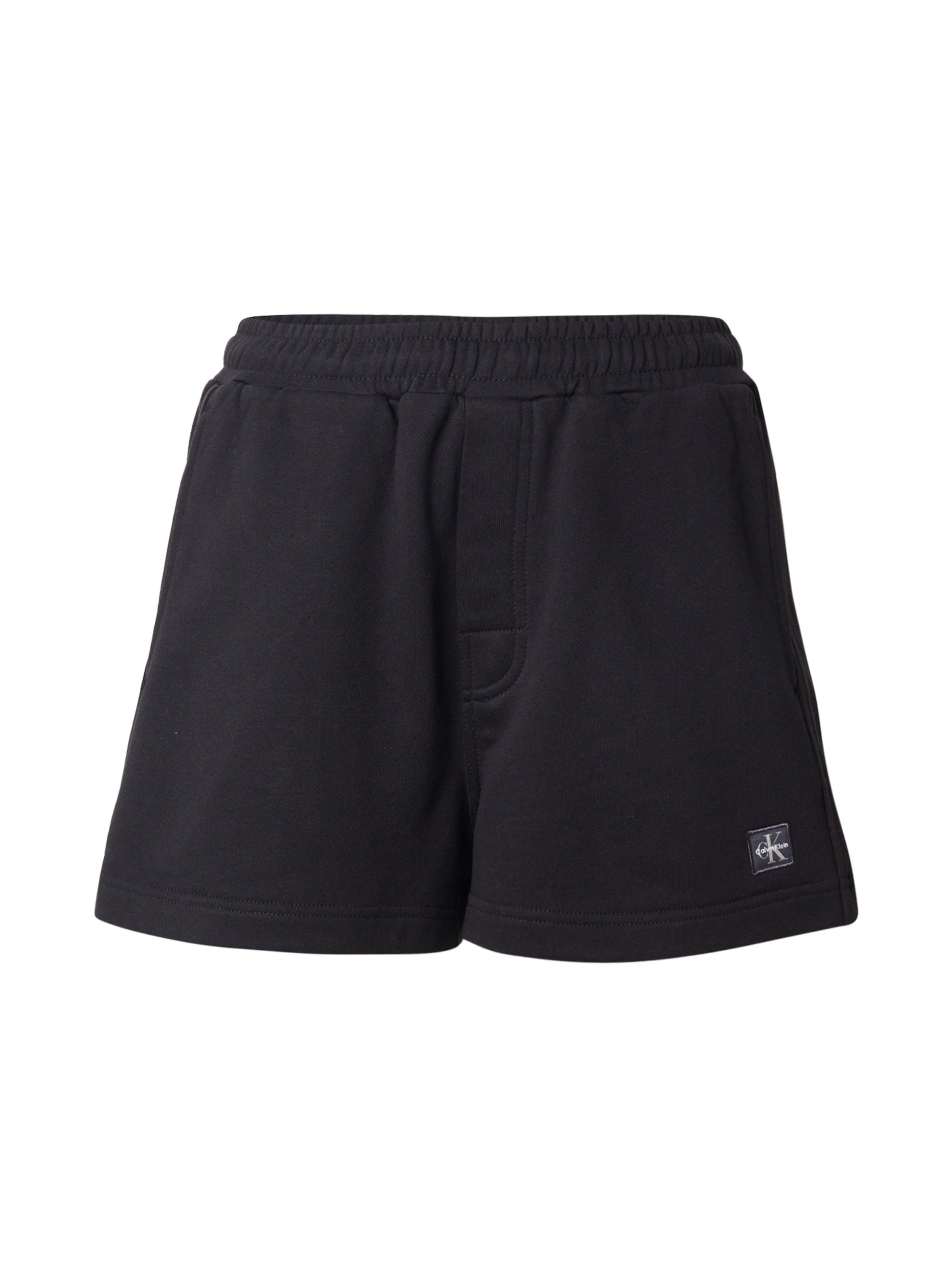 Calvin Klein Jeans Loosefit Παντελόνι σε μαύρο: μπροστά