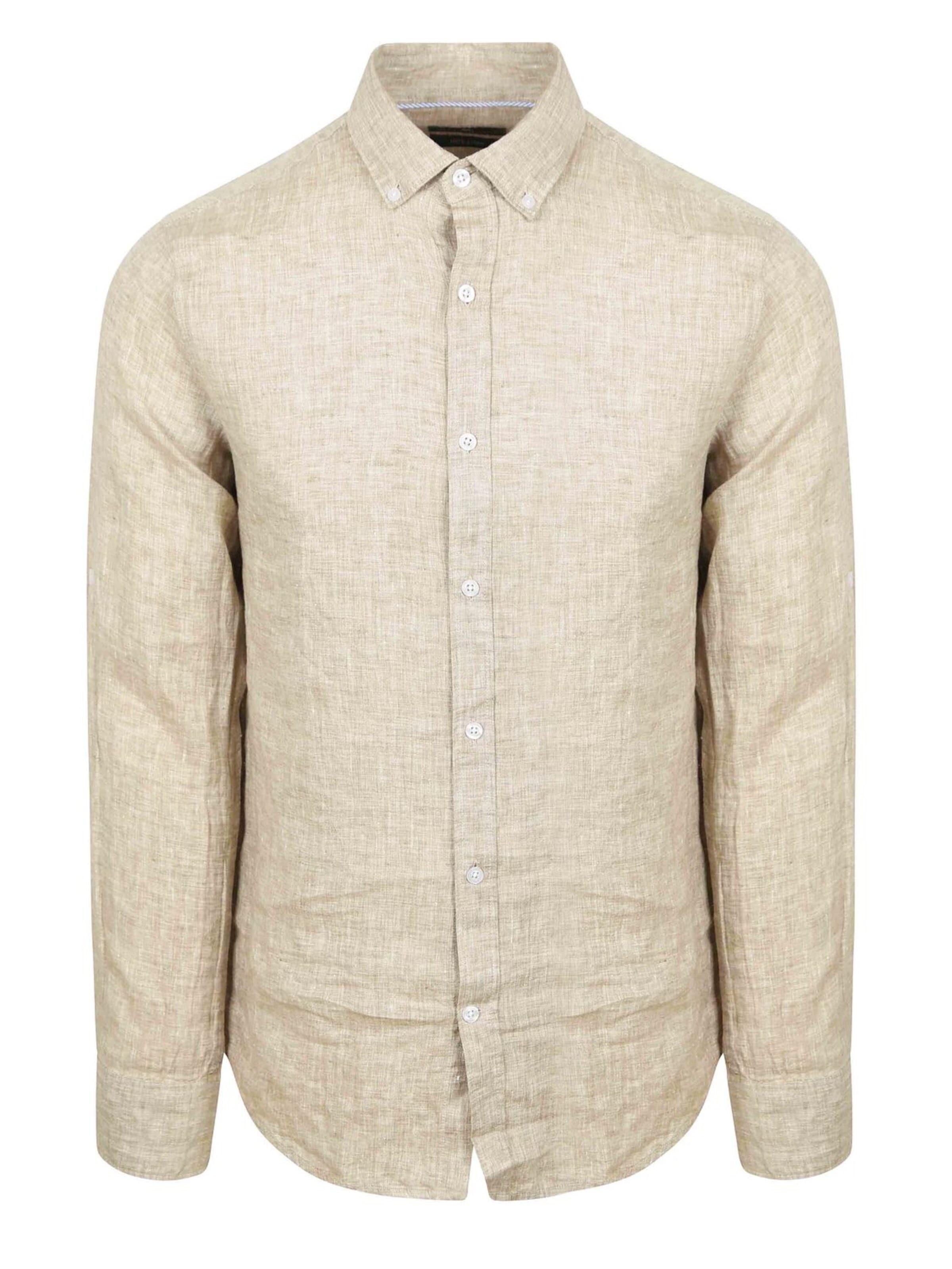 Steppin' out Regular fit Button Up Shirt in Beige: front