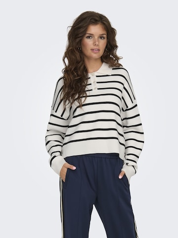ONLY Sweatshirt in Weiß