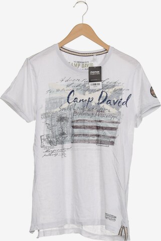 CAMP DAVID T-Shirt S in Weiß: predná strana
