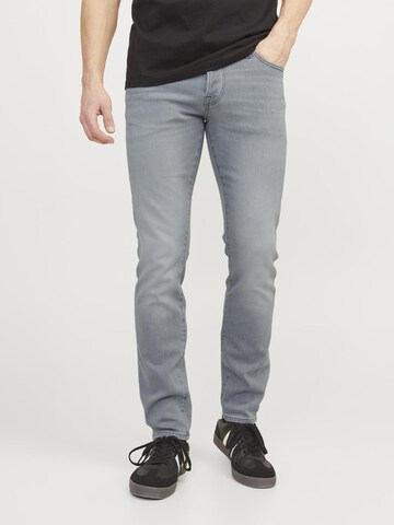 JACK & JONES Slimfit Jeans in Grijs: voorkant