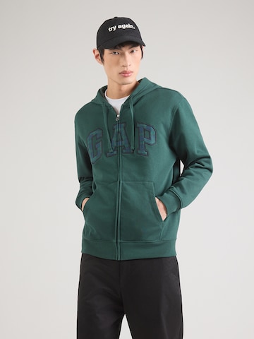 GAP Jopa na zadrgo 'HERITAGE' | zelena barva: sprednja stran