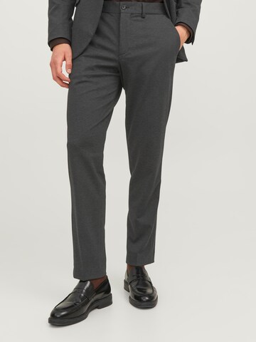 JACK & JONES Slimfit Pantalon 'JONES' in Grijs: voorkant