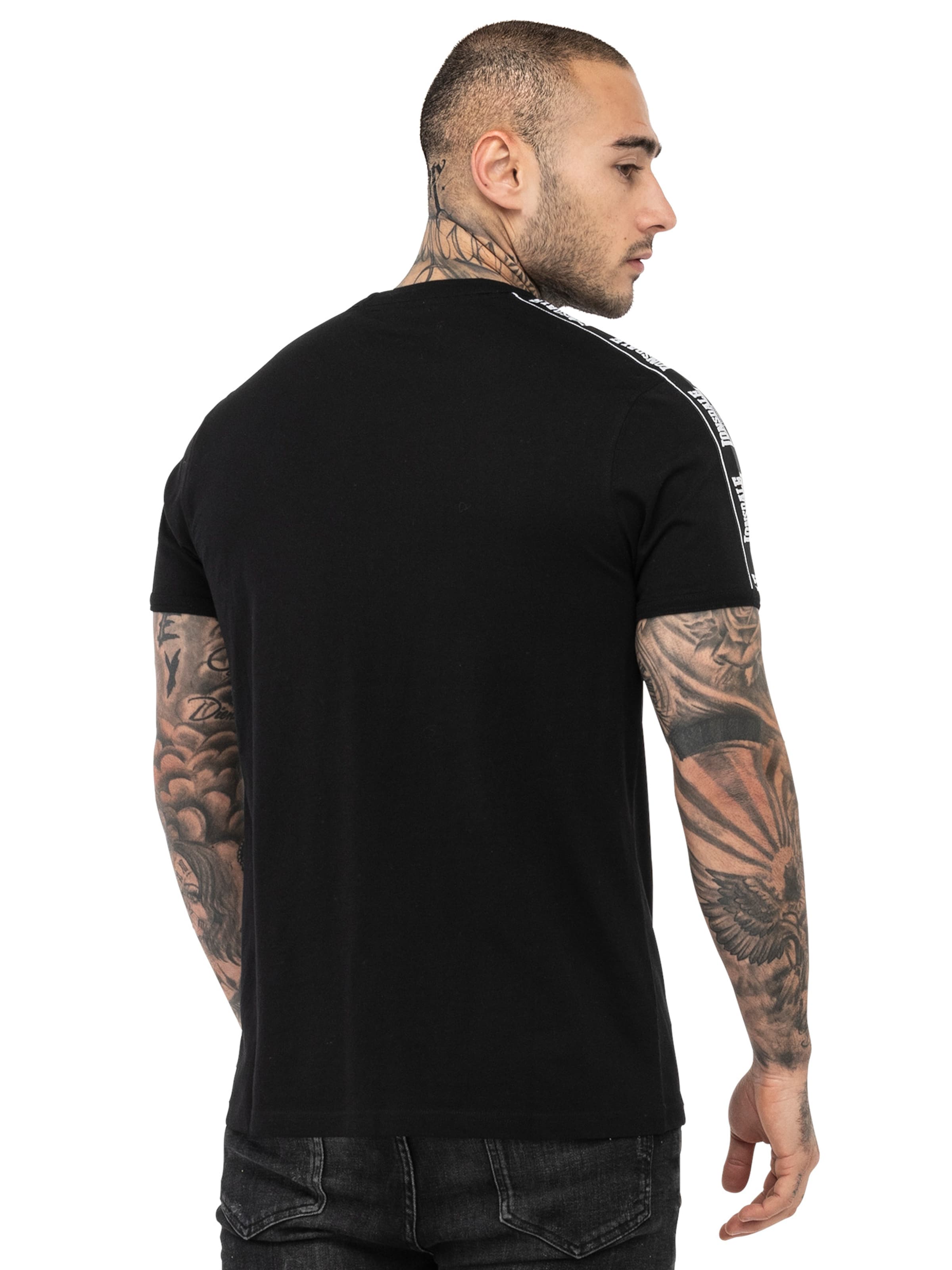 LONSDALE T-Shirt 'Stour' in Schwarz