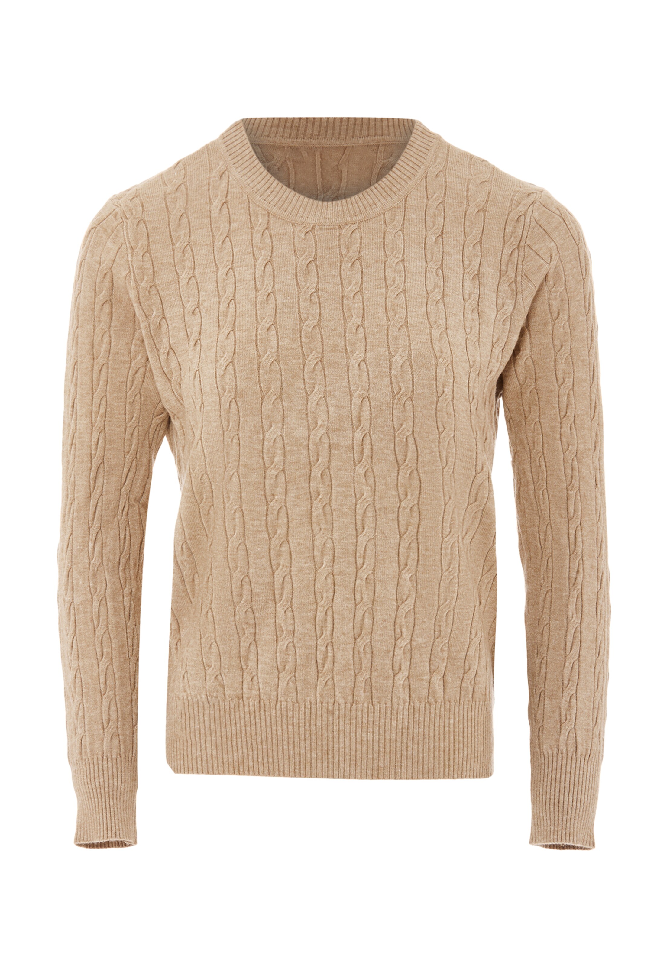 Sidona Trui in Beige: voorkant