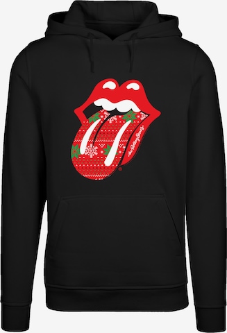 F4NT4STIC Zip-Up Hoodie 'The Rolling Stones' in Black: front