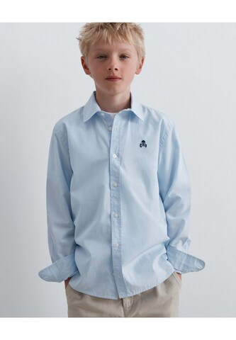 Scalpers Regular fit Overhemd in Blauw: voorkant