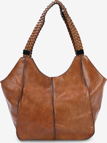 HARPA Handbag in Brown: front