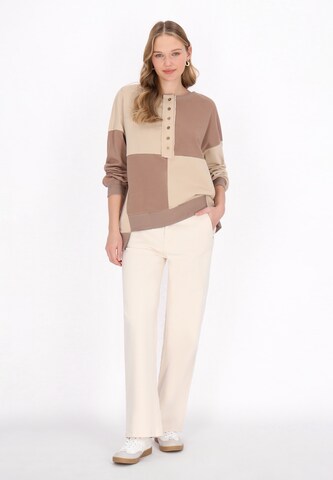 MYMO Sweatshirt 'Back To School' in Beige