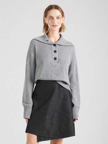 Soft Rebels Sweater 'Luni' in Grey: front