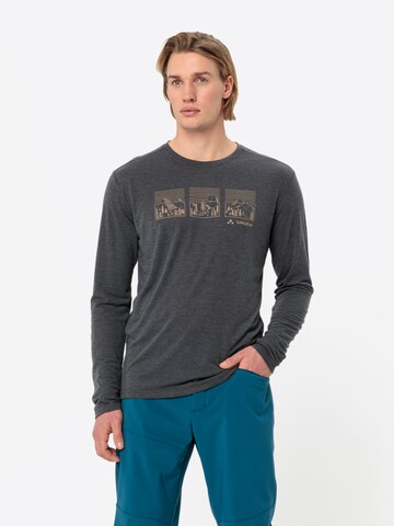 VAUDE Functioneel shirt 'Rosemoor III' in Grijs: voorkant