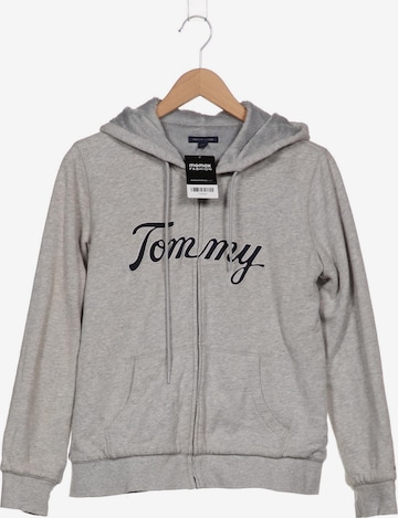 TOMMY HILFIGER Sweatshirt & Zip-Up Hoodie in S in Grey: front